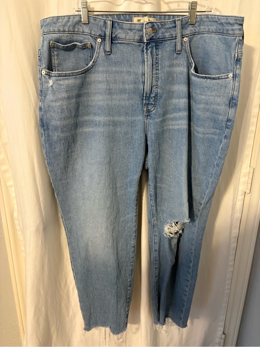 Madewell Distressed The Curvy Perfect Vintage Jean
